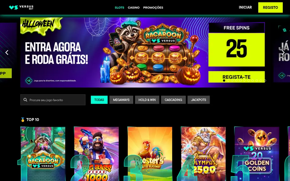 VERSUSbet: Página inicial do casino, outubro de 2026